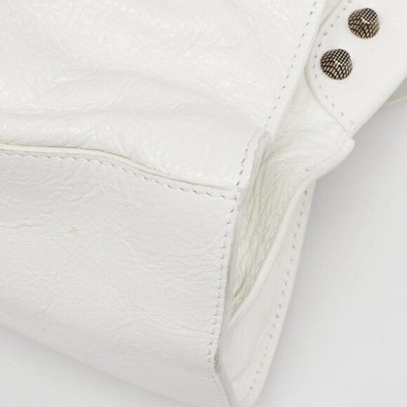 Balenciaga White Leather Neo Cagole XS Crossbody Bag - Picture 4 of 12